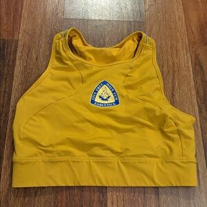 Fabletics Mustard Yellow Sports Bra